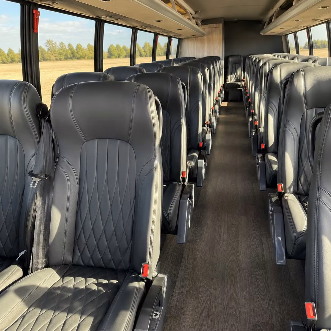 28 passenger minibus interior