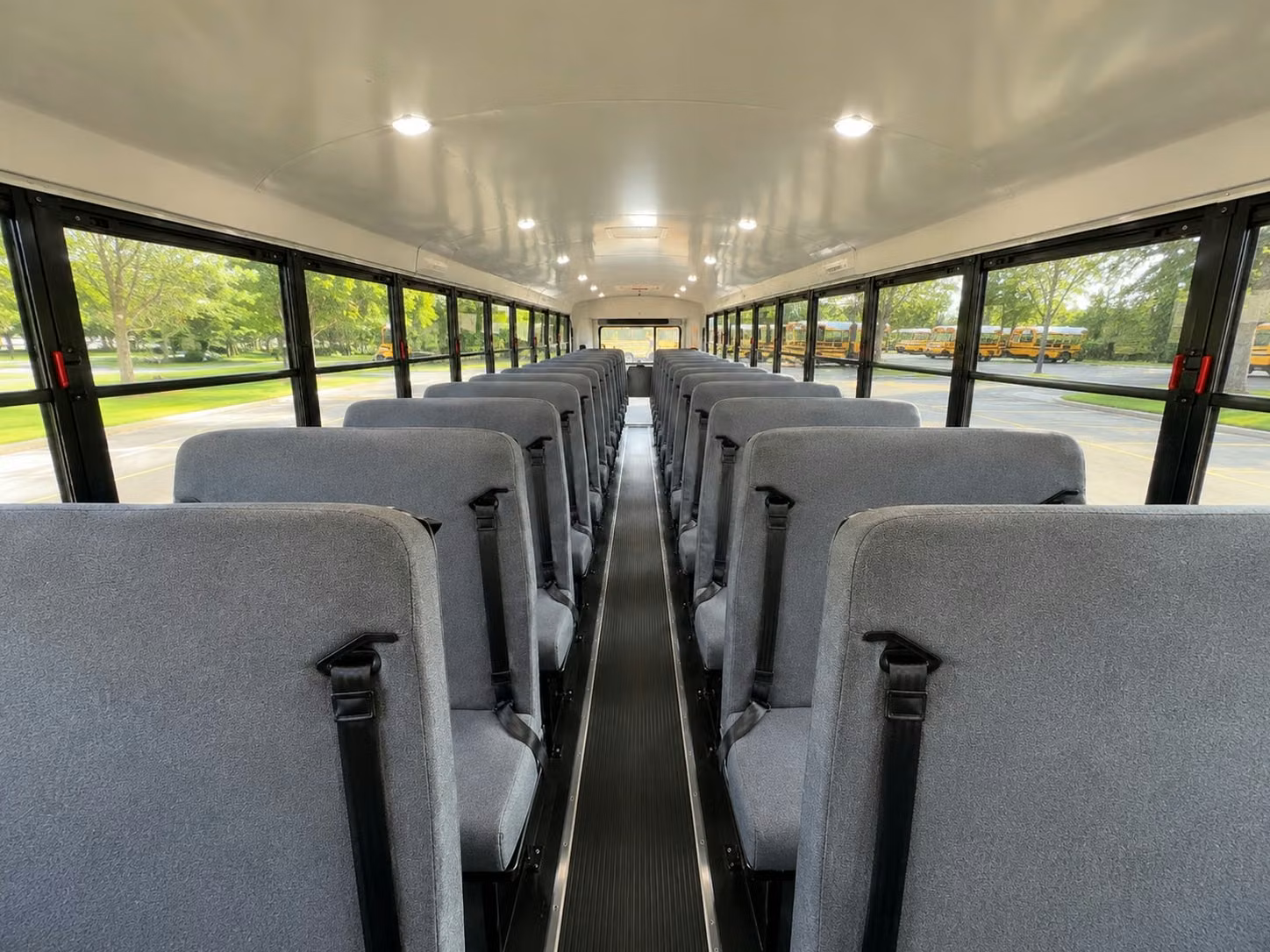 school bus inside
